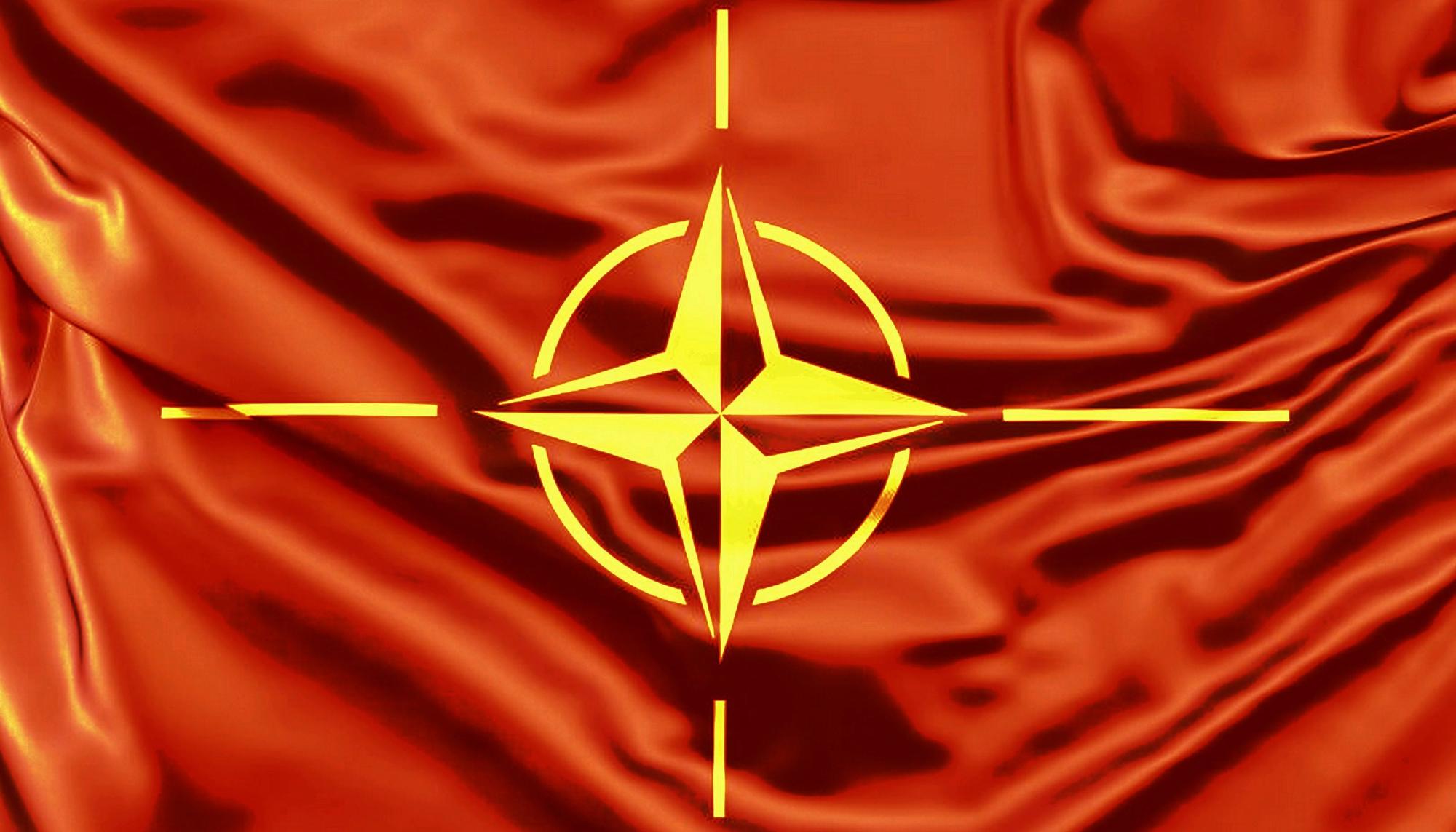 OTAN, escudo rojigualdo